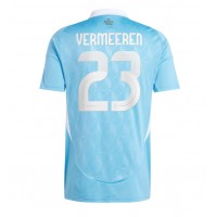 Camiseta Bélgica Arthur Vermeeren #23 Visitante Equipación Eurocopa 2024 manga corta